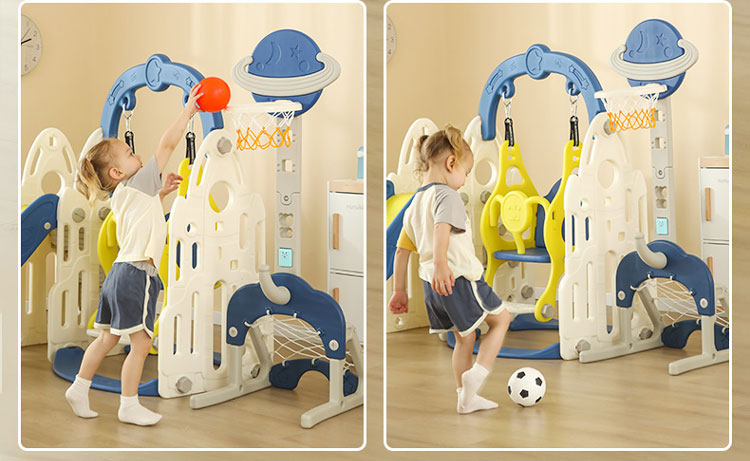 Rocket slide and swing 6 in 1