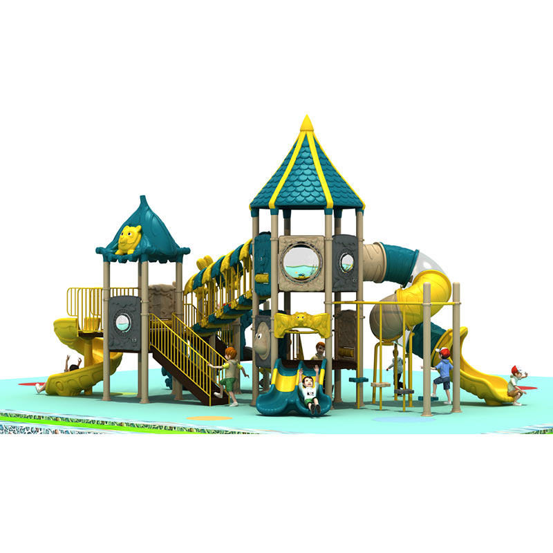 Outdoor Slide And Swing Child